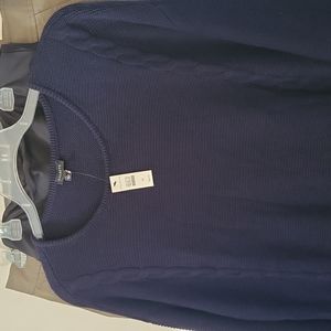 Talbots new navy sweater